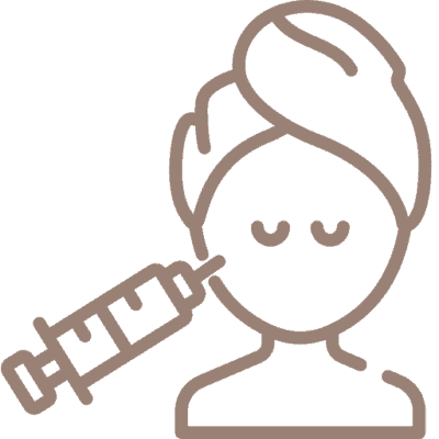 Woman receiving a facial treatment at Sasha Aesthetic Clinic, Dubai.