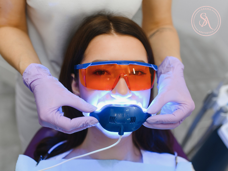 Teeth Whitening Al Hebiah Fourth 2 Dental check with mirror before laser teeth whitening in Al Hebiah Fourth