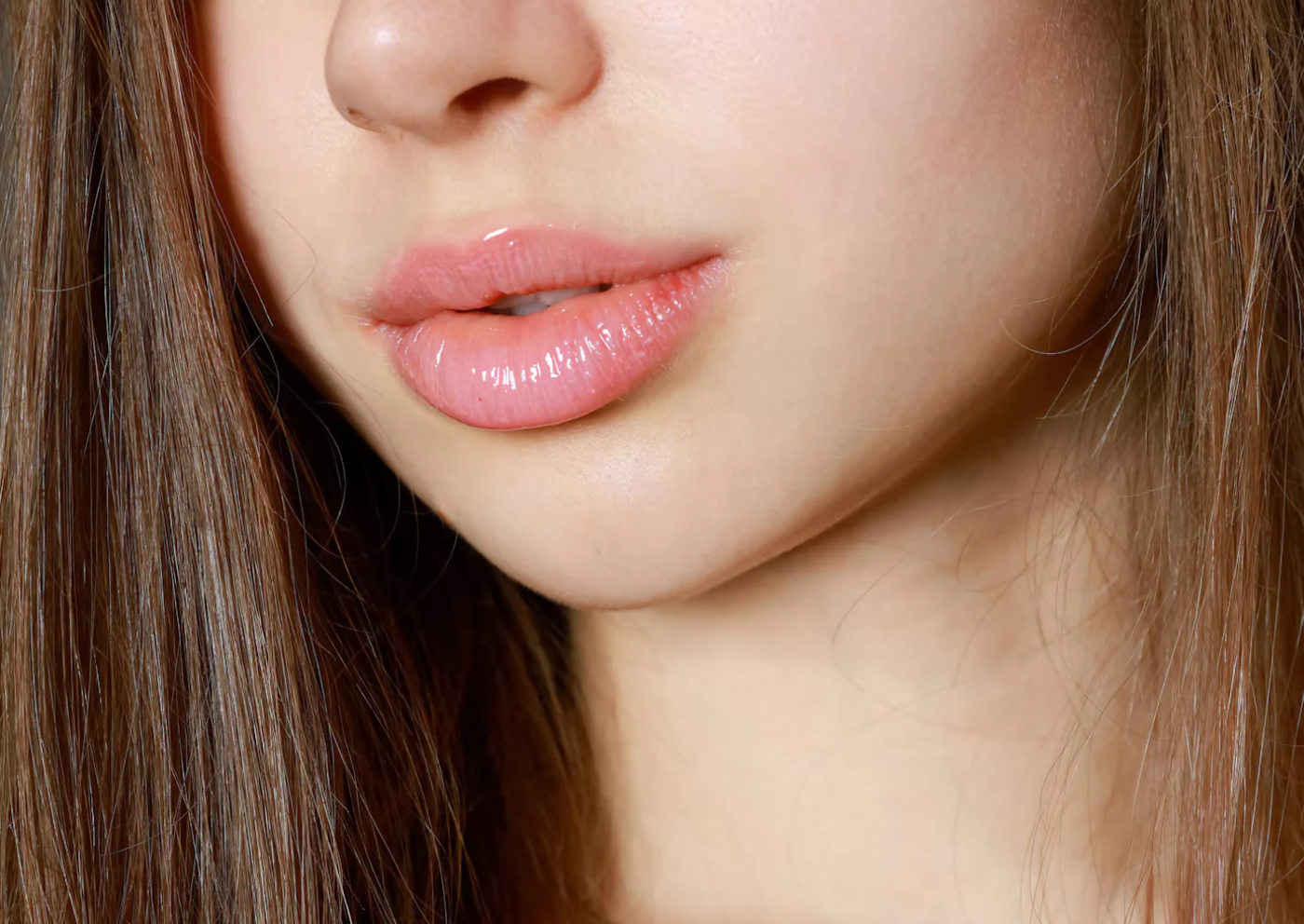 Woman with natural lip enhancement near Al Hebiah Fourth