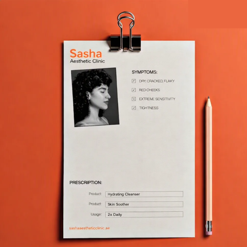 Skin consultation notes for an acne treatment plan