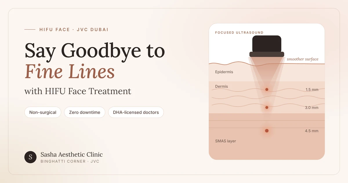 Say Goodbye to Fine Lines with HIFU Face Treatment 7 HIFU Face Treatment