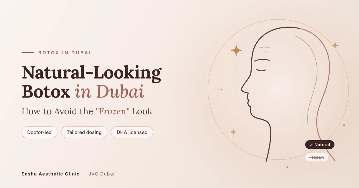Natural-Looking Botox in Dubai: How to Avoid the "Frozen" Look 1 Botox in Dubai